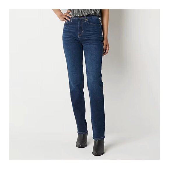 a.n.a Tall Womens High Rise Straight Leg Jean - Picture 1 of 10